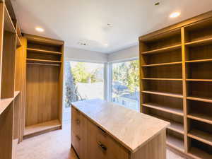 View of spacious closet