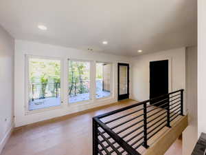 Entryway featuring light hardwood / wood-style flooring