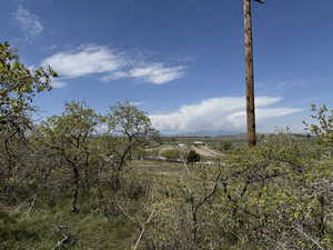 View of landscape featuring a mountain view