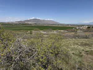 Property view of mountains with a rural view