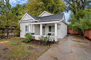 Bungalow-style home featuring covered porch