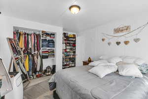 Bedroom featuring a closet