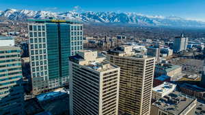 View of buildings with valley and mountain views.