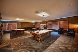 Community billiard's room.