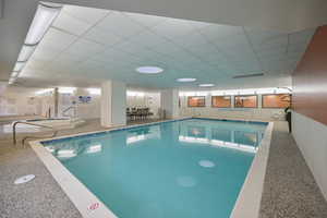 Indoor pool/hot tub area.