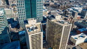 The American Towers situated in beautiful downtown Salt Lake City.