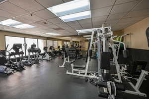 Community gym for residents.