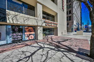 View of building exterior, American Towers Salt Lake City, Utah.