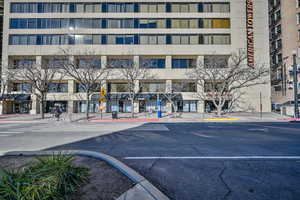 View of building exterior from 300 S.