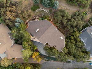 Birds eye view of property