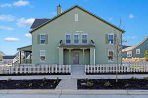 View of front of home with covered porch