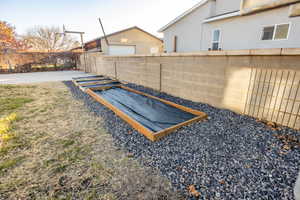 View of yard with a patio area