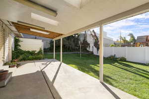 View of patio