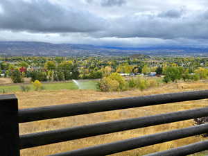View of Midway and Heber City from main floor balcony