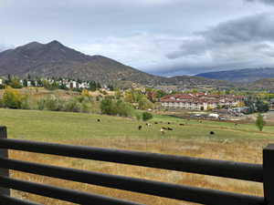 View of Midway and Heber City from main floor balcony