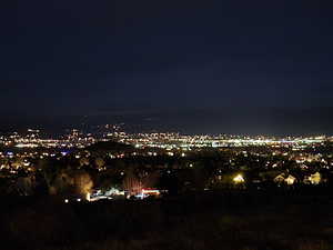 View of Midway and Heber City from main floor balcony