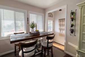 View of dining room