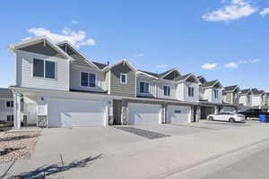 Multi unit property featuring a garage