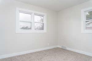 View of carpeted empty room