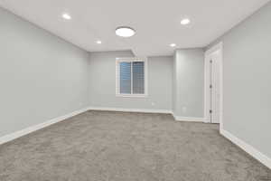 View of carpeted empty room