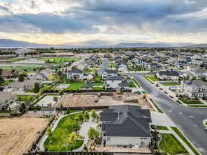 Bird's eye view featuring a mountain view