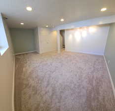 Daylight basement XL Bedroom or could be used as family room New Carpet & freshly painted