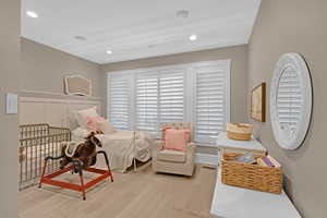 Bedroom featuring light hardwood / wood-style flooring