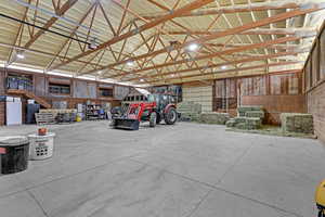 Insulated shop with cement floors