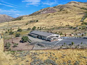 Bird's eye view of indoor arena