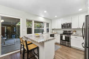 Bright and modern kitchen.