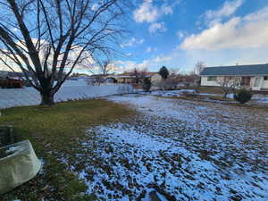 View of snowy yard