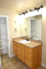 Bathroom featuring vanity