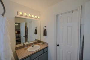 Bathroom featuring vanity