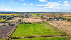 Bird's eye view featuring a rural view