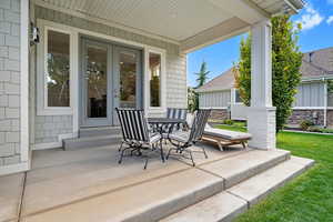 View of patio