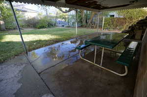 View of covered patio