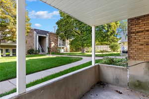 View of patio / terrace featuring a balcony