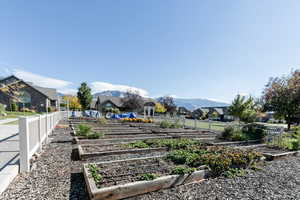 View of home's community featuring a mountain view