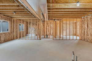 Miscellaneous room with concrete flooring