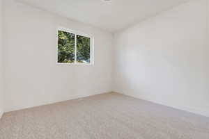 Empty room with carpet