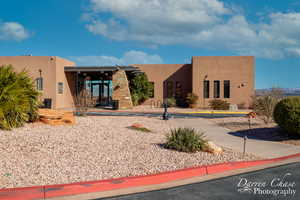 View of adobe home