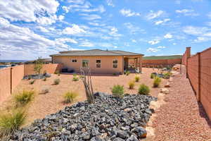 Back of property featuring a patio