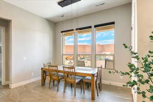 View of dining area