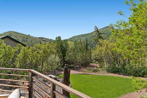 View of mountain background