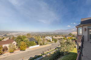 Mountain view of Salt Lake Valley to the North.