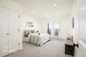 Bedroom 3 featuring a closet and 2nd balcony access.