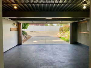 Garage with a carport