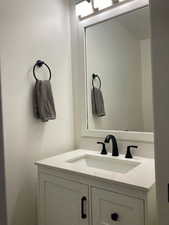 Bathroom featuring vanity