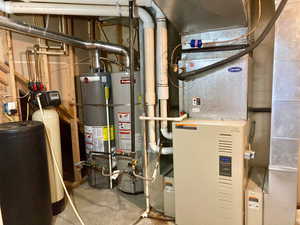 Utilities with gas water heater