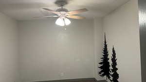 Bedroom has ceiling fan.